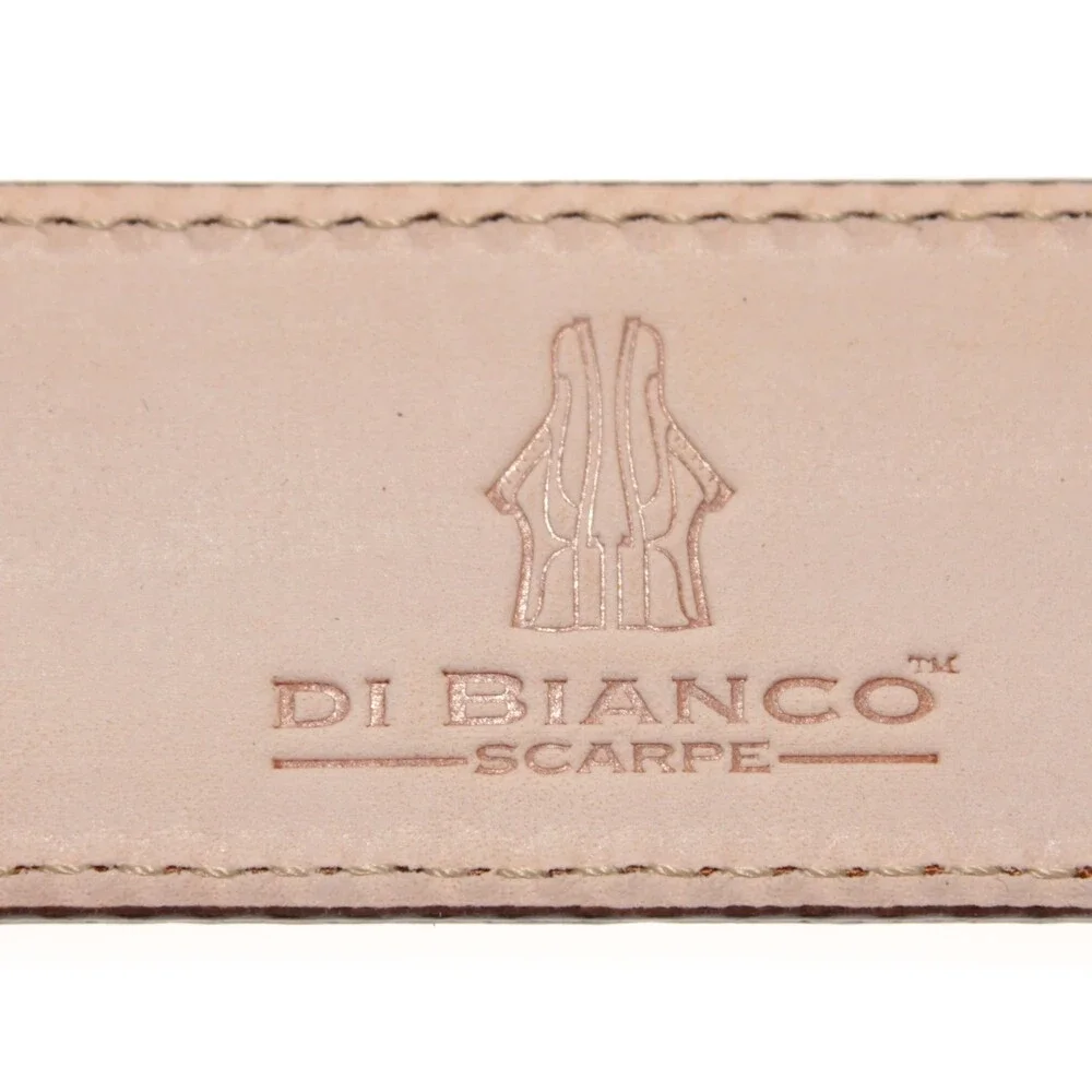 Di Bianco NWT Cut to Size Dress Belt In Solid Brown Suede Leather One Size